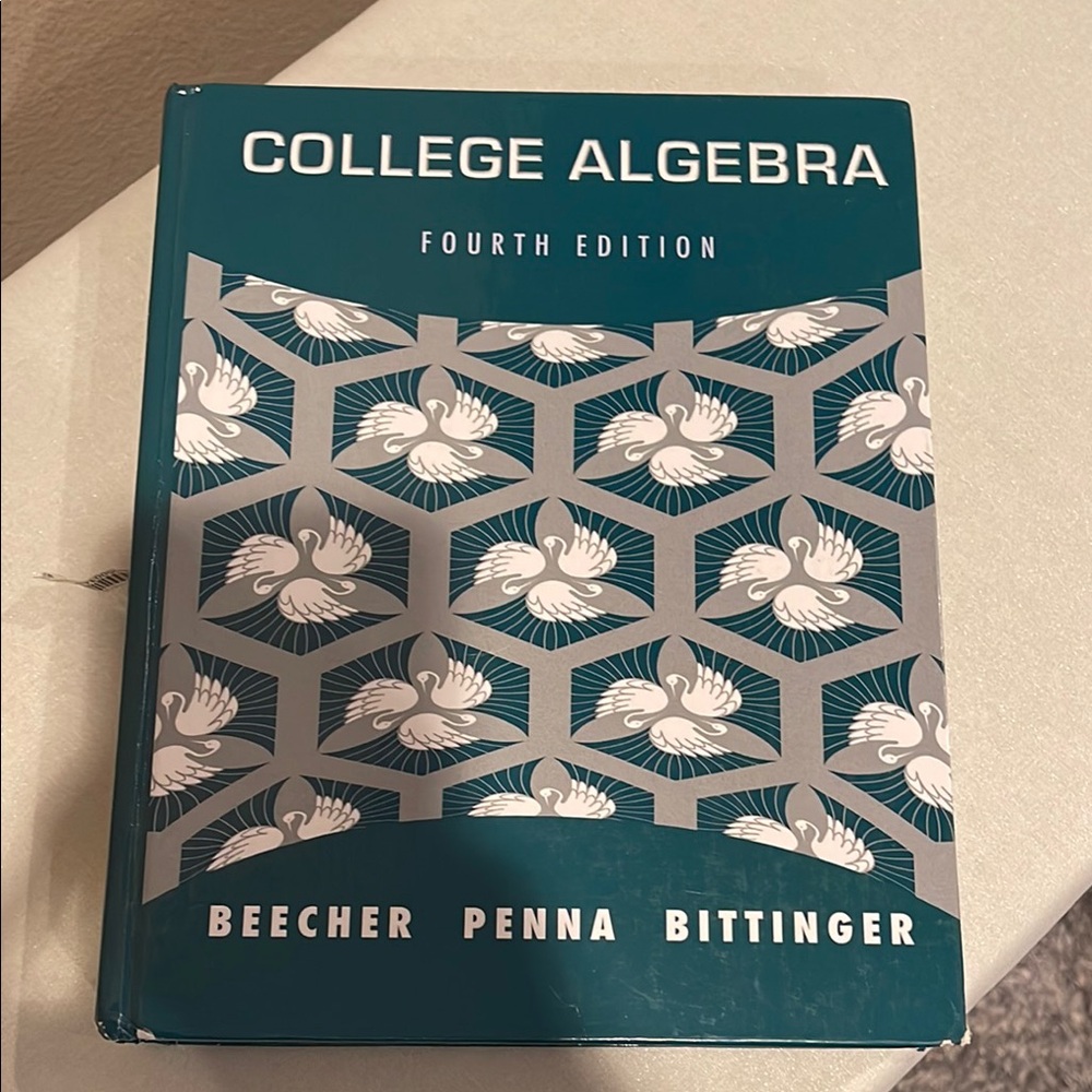 Pearson College Algebra Fourth Edition - Teal and Gray Cover